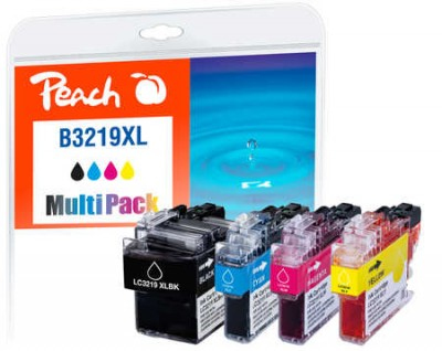 PEACH  PI500-245 cartouche d''encre 4 pi&egrave;ce(s) Noir, Cyan, Magenta, Jaune