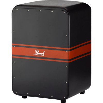 PEARL  Pc-647cyc - Cyclone Cajon Fibre De Verre Noir Et Rouge