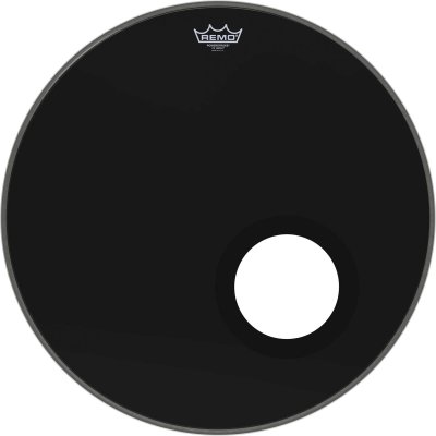 REMO Peau grosse caisse 22'' R&eacute;mo Powerstroke 3 Ebony P3-1022-ES-DM