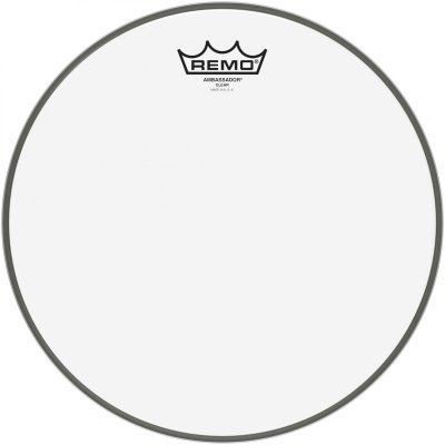 REMO Peau Pour Tom Et Caisse Claire 12'' -  Ambassador Transparente - Ba-0312-00