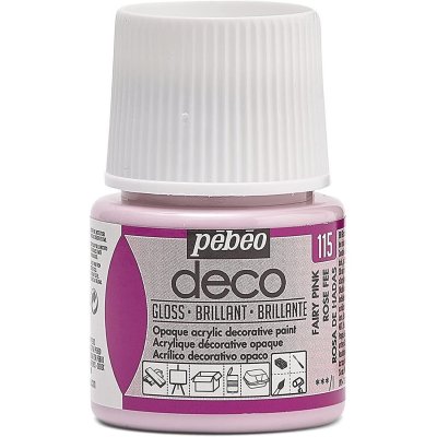 PEBEO P&eacute;b&eacute;o 092115 D&eacute;co Acrylique Peinture Brillante 1 Flacon Rose F&eacute;e 45 ml