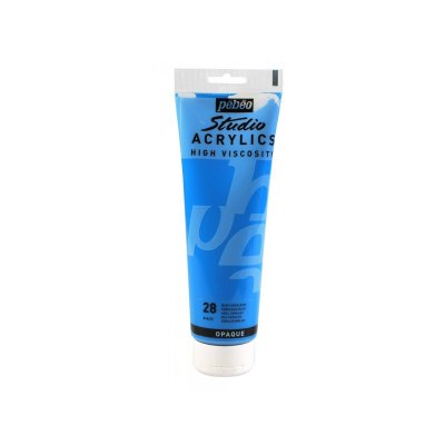 PEBEO P&eacute;b&eacute;o 169028 Beaux-Arts Studio Acrylique 1 Tube Bleu C&eacute;rul&eacute;um 250 ml