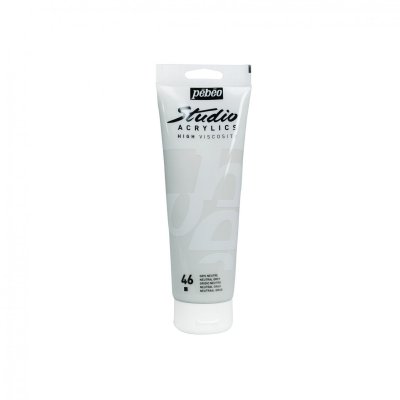 PEBEO P&eacute;b&eacute;o 169046 Beaux-Arts Studio Acrylique 1 Tube Gris Neutre 250 ml