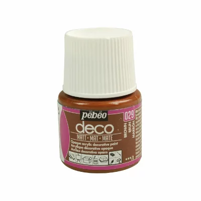PEBEO P&eacute;b&eacute;o 204029 D&eacute;co Acrylique Mat 1 Flacon Brun 45 Ml