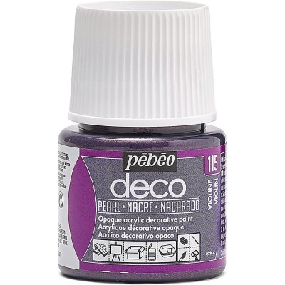 PEBEO P&eacute;b&eacute;o 285115 D&eacute;co Acrylique 1 Flacon Nacre Violine 45 ml