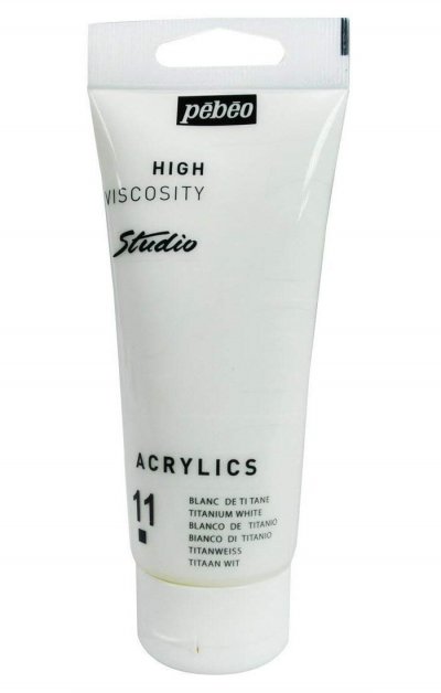 PEBEO P&eacute;b&eacute;o 837011 Studio Acrylique Tube Blanc de Titane 100 ml