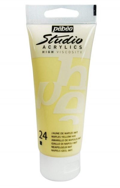 PEBEO P&eacute;b&eacute;o 837024 Studio Acrylique Tube Jaune de Naples Imitation 100 ml