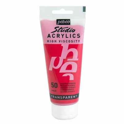 PEBEO P&eacute;b&eacute;o 837050 Studio Acrylique Tube Magenta Primaire 100 ml