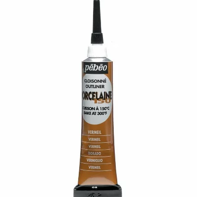 PEBEO P&eacute;b&eacute;o Cloisonn&eacute; Vermeil - Porcelaine 150, Tube de 20 ML