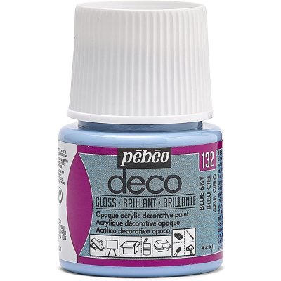 PEBEO P&eacute;b&eacute;o Deco Peinture 45 ml Brillant Bleu Ciel 092132