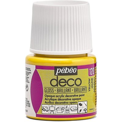 PEBEO P&eacute;b&eacute;o Deco Peinture 45 ml Brillant Jaune 092120