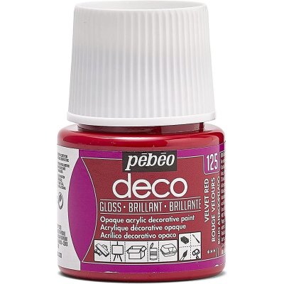 PEBEO P&eacute;b&eacute;o Deco Peinture 45 ml Brillant Rouge Velours 092125