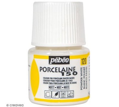  P&Eacute;B&Eacute;O Flacon 45 ml Peinture P150 porcelaine Coloris Mat BLANC POUDRE
