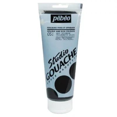 GENERIQUE P&eacute;b&eacute;o peinture gouache 1 tube de 220 ml noir trichrome