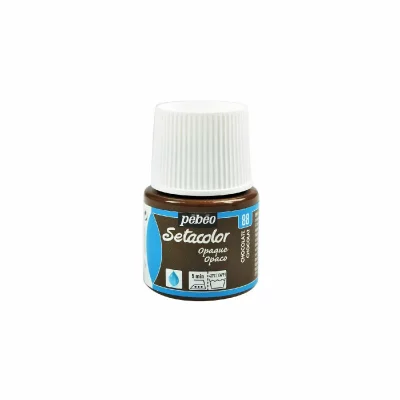 PEBEO  Peinture Setacolor Pour Tissus Opaques P&eacute;b&eacute;o 45 Ml - Chocolat