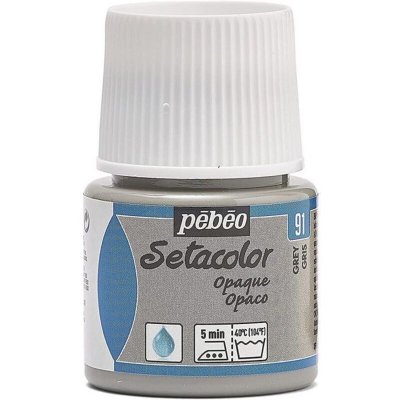 PEBEO  Peinture Setacolor Pour Tissus Opaques P&eacute;b&eacute;o 45 Ml - Gris