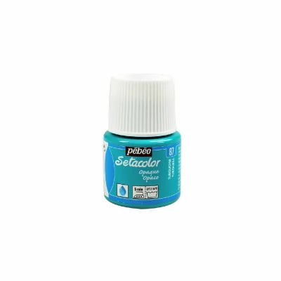 PEBEO  Peinture Setacolor Pour Tissus Opaques P&eacute;b&eacute;o 45 Ml - Turquoise