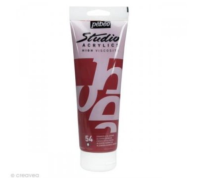 PEBEO  Peinture Studio Acrylics P&eacute;b&eacute;o - 250 Ml - Cramoisi Alizarine