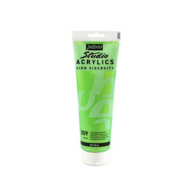 PEBEO  Peinture Studio Acrylics P&eacute;b&eacute;o - 250 Ml - Vert Jaune Iridescent