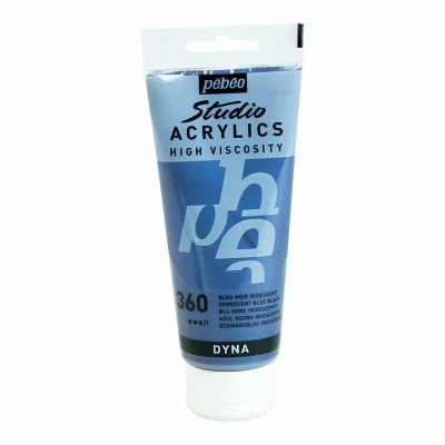 PEBEO P&eacute;b&eacute;o Peinture Studio Acrylique Tube Bleu/Noir Iridescent 100 Ml