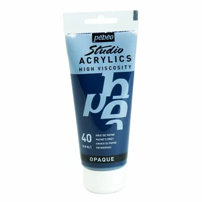 PEBEO P&eacute;b&eacute;o Peinture Studio Acrylique Tube Gris De Payne 100 Ml
