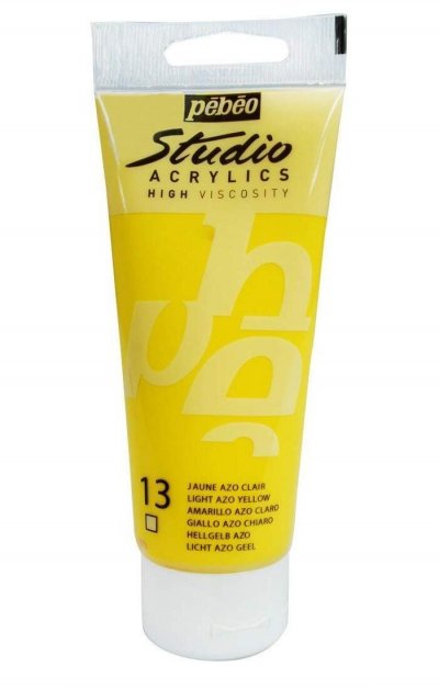 PEBEO P&eacute;b&eacute;o Peinture Studio Acrylique Tube Jaune Azo Clair 100 Ml