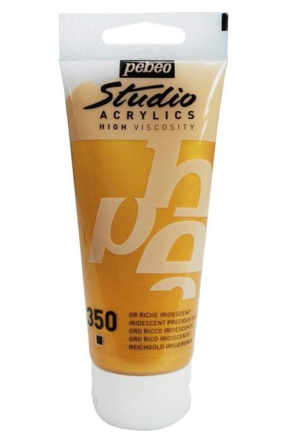 PEBEO P&eacute;b&eacute;o Peinture Studio Acrylique Tube Or Riche Iridescent 100 Ml