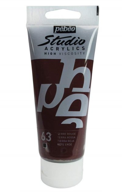 PEBEO P&eacute;b&eacute;o Peinture Studio Acrylique Tube Terre Rouge 100 Ml