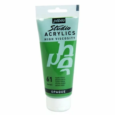 PEBEO P&eacute;b&eacute;o Peinture Studio Acrylique Tube Terre Vert 100 Ml