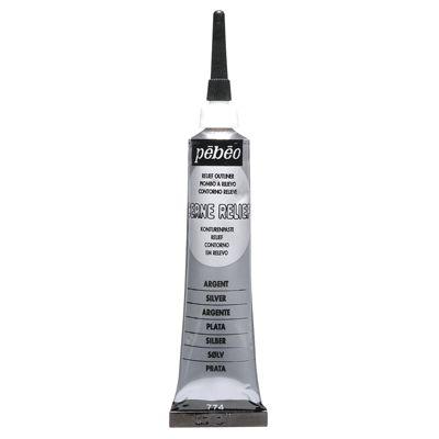 PEBEO  - Tube &Agrave; Canule Cerne Relief 37 Ml Coloris Argent