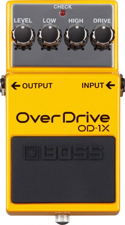 BOSS P&eacute;dale OverDrive OD-1X , une p&eacute;dale  pour guitare en &eacute;dition sp&eacute;ciale pour des sons premium