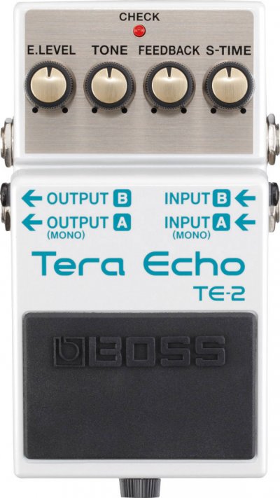 BOSS P&eacute;dale Tera Echo TE-2  avec traitement multidimensionnel (MDP)