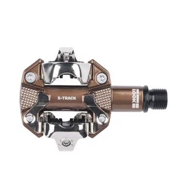 LOOK P&eacute;dales automatiques double face VTT  X-Track bronze (paire)