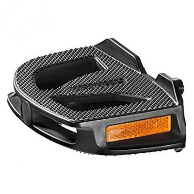 ERGOTEC P&eacute;dales avec r&eacute;flecteurs  ep-1 9/16"" - noir/orange - TU