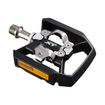 SHIMANO P&eacute;dales VTT  XT T8000 Trekking (SPD, sans clips) - Noir}, Noir}