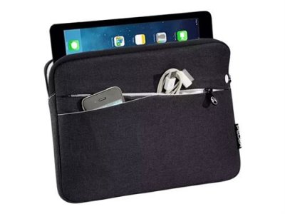 PEDEA  Etui pour tablettes jusqu'&agrave; 12,9 Pouces avec Accessoires Poche, Noir