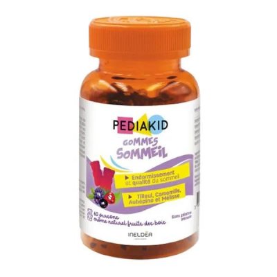 PEDIAKID  Gommes Sommeil - 60 Oursons - Go&ucirc;t Fruits des Bois