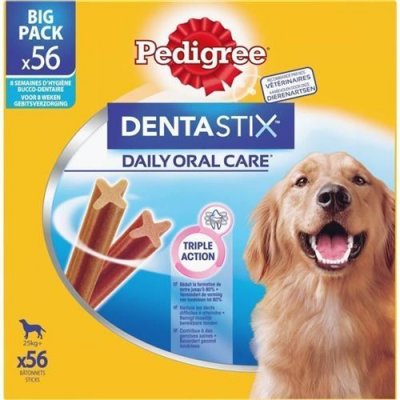 PEDIGREE  Dentastix B&acirc;tonnets hygi&egrave;ne bucco-dentaire - Pour grand chien - 8 x 270 g