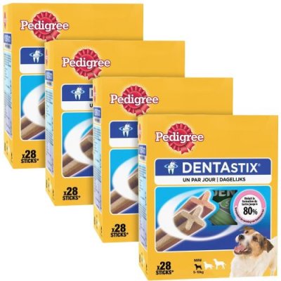 PEDIGREE  Dentastix B&acirc;tonnets - Pour petits chiens - 4 x 440 g