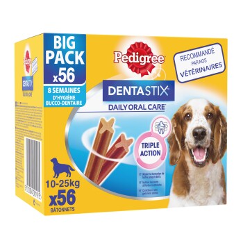 PEDIGREE  Dentastix Chien Moyenne Race 5 x 56 b&acirc;tonnets 