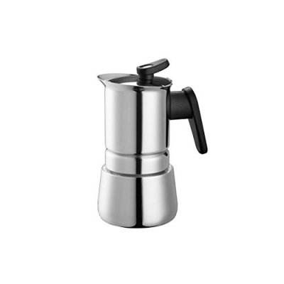 PEDRINI  - Cafeti&egrave;re &agrave; induction, en acier inoxydable 2 tazze argent