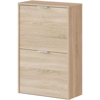 Pegane Armoire &agrave; chaussures - Ch&ecirc;ne clair