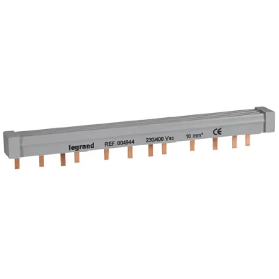 LEGRAND Peigne d'alimentation 12 modules pour appareils t&eacute;trapolaires &agrave; vis