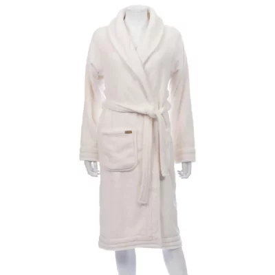AMADEUS Peignoir by cr&egrave;me M/L -  - Cr&egrave;me / Ivoire - Polyester