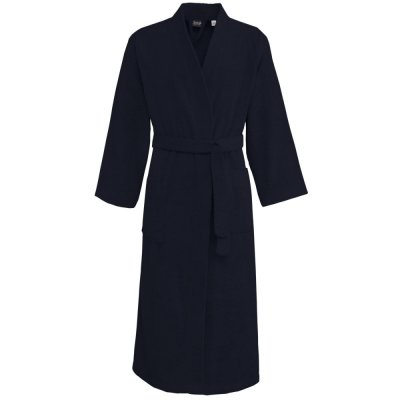 SENSEI MAISON Peignoir Col Kimono En Coton Bleu Nuit Xl