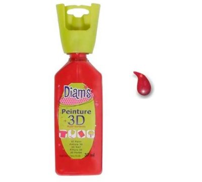 DIAM S Peinture 3D Diam's Rouge profond - 37ml - Diam's - couleur variant