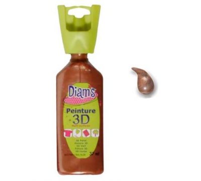 DIAM S Peinture 3D multisurface 37 ml - cuivre nacr