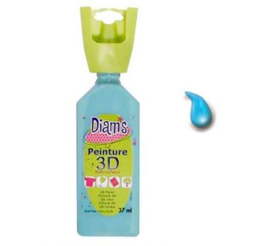 DIAM S Peinture 3D multisurface - Brillant bleu turquoise