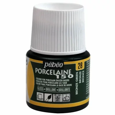 PEBEO Peinture &agrave; l'eau brillante pour porcelaine - bronze - 45 ml 024-028