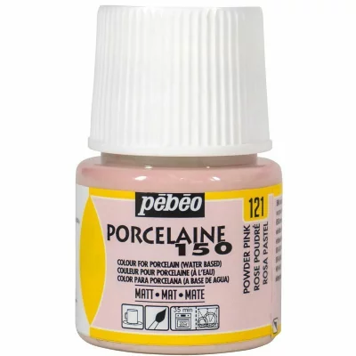  Peinture &agrave; l'eau mate pour porcelaine - rose - 45 ml 024121